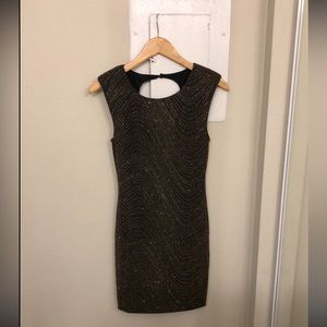 As U Wish gold sparkle dress